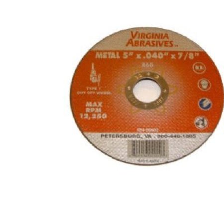 VIRGINIA ABRASIVES CORP 4-1/2X.040 Cutt Wheel 424-59001